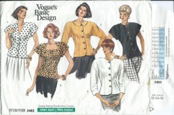 2463 VOG CUTE BUTTON TOP COLLAR OR NOT PATTERN 6-10